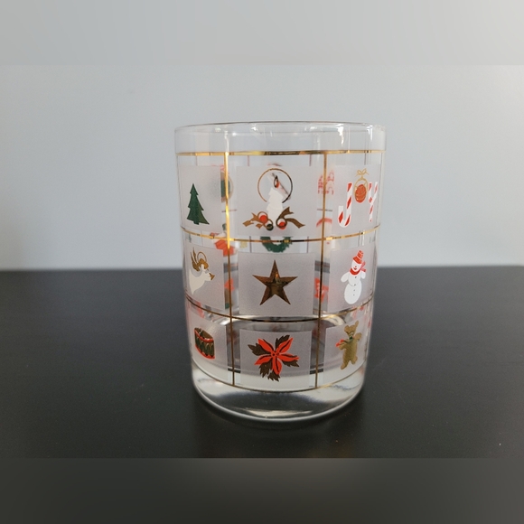 Culver Christmas Potpourri 12oz Double Old Fashioned Glass - Picture 3 of 9